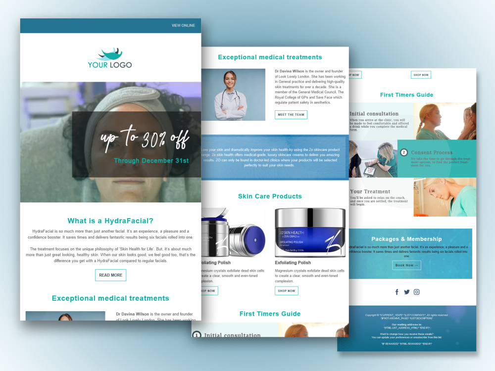 Responsive, Custom Email Template Newsletter (Mailchimp & Klaviyo) | Upwork