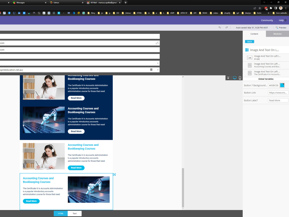 A Mobile Responsive Marketo Email template (design, code, Litmus tests