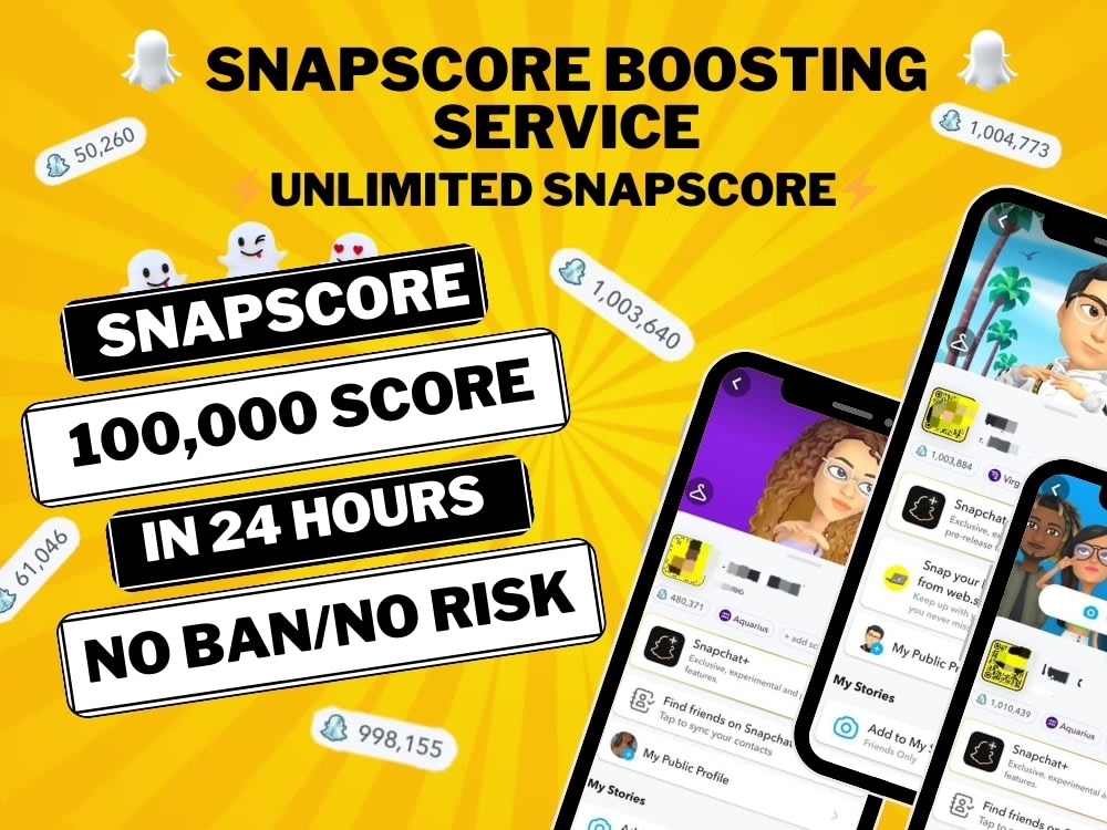 100000 snapscore to your snapchat account Upwork
