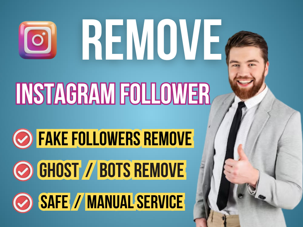 Remove instagram fake, bot, inactive followers and unfollow instagram