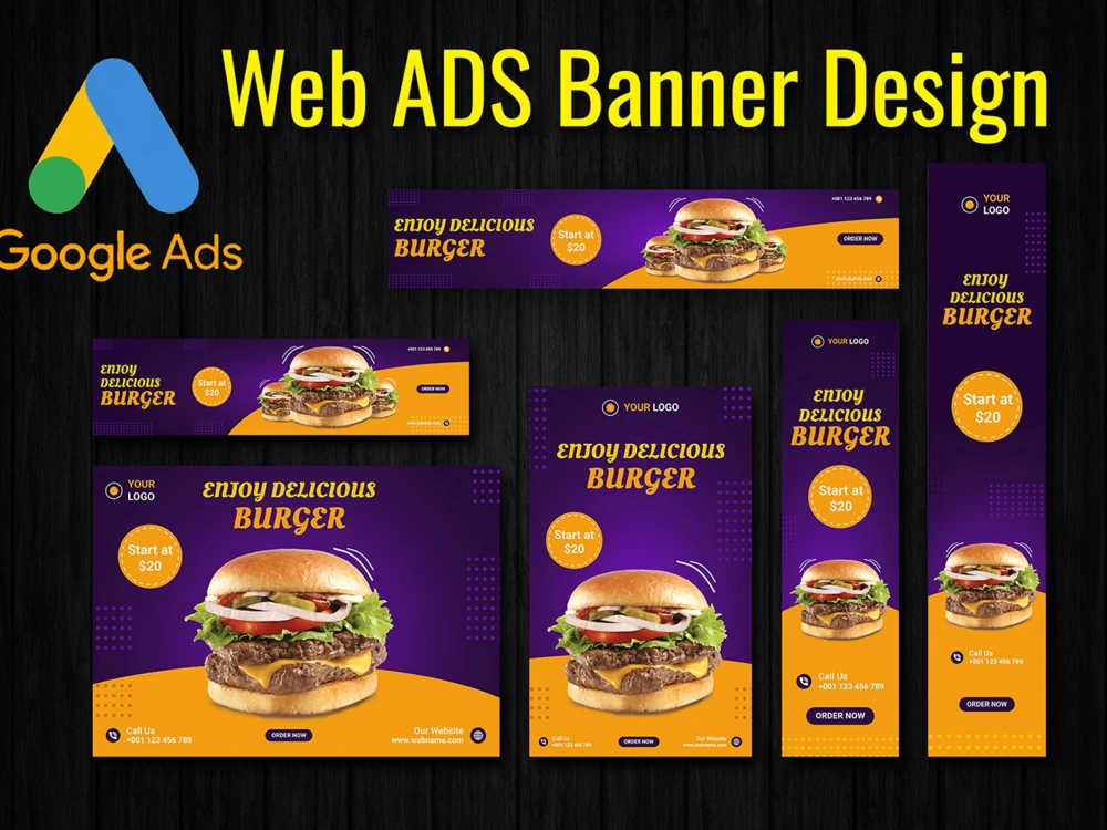 Web Based Advertisement Examples A fantastic web banner, ads, google ads, Facebook ads, web ads | Upwork