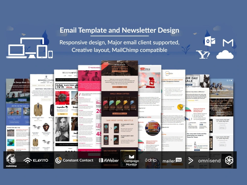 HTML email newsletter and email template | Upwork