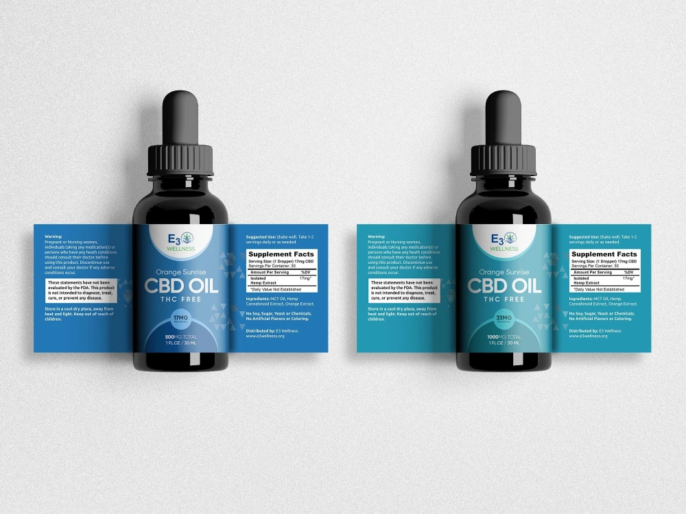 Elegant CBD label design, CBD Oil, and packaging | Upwork
