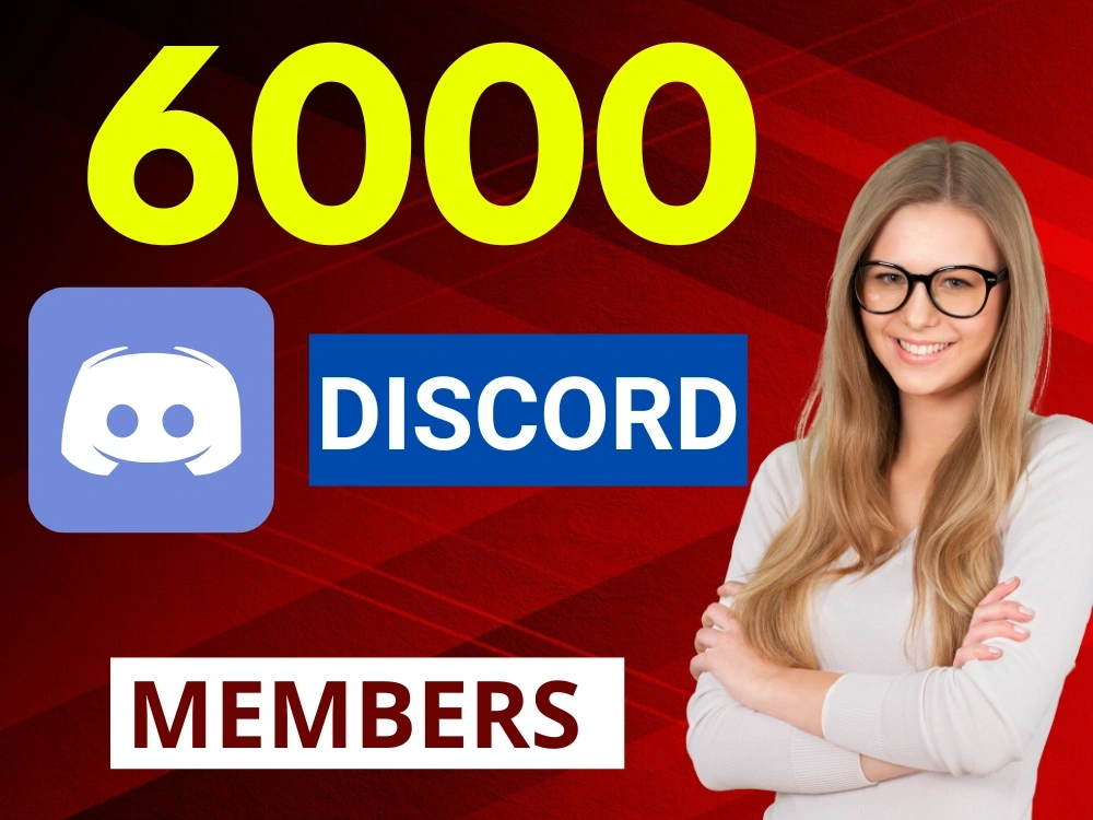 Discord server promotion to get 6000 discord members on your discord