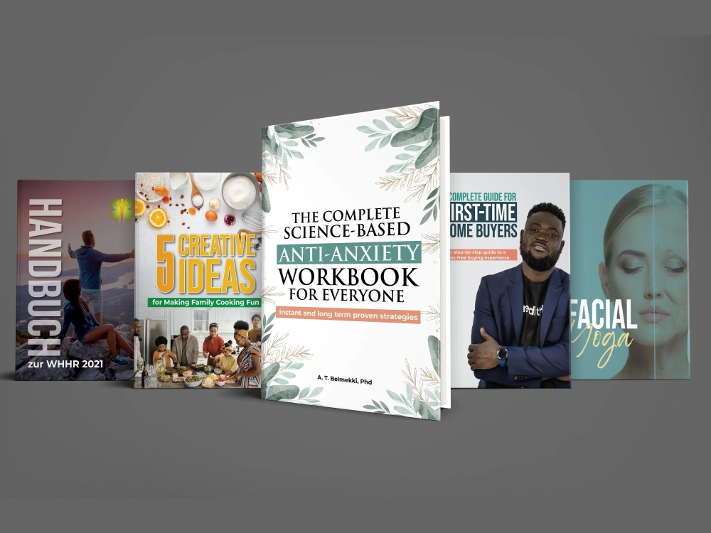 A book, ebook cover design Amazon KDP, IngramSpark Upwork