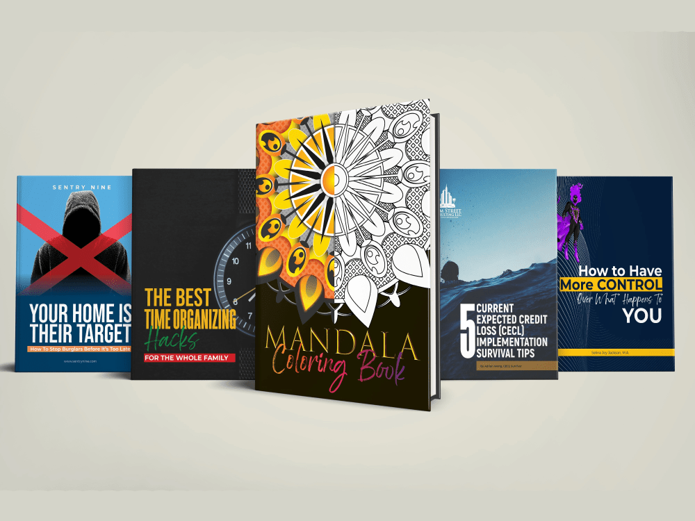 A book, ebook cover design Amazon KDP, IngramSpark Upwork