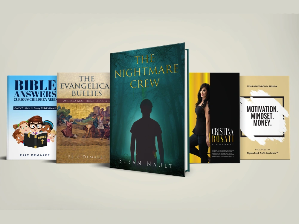 A book, ebook cover design Amazon KDP, IngramSpark Upwork