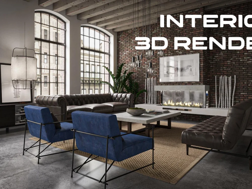 An ultra-realistic 3d interior render | Upwork