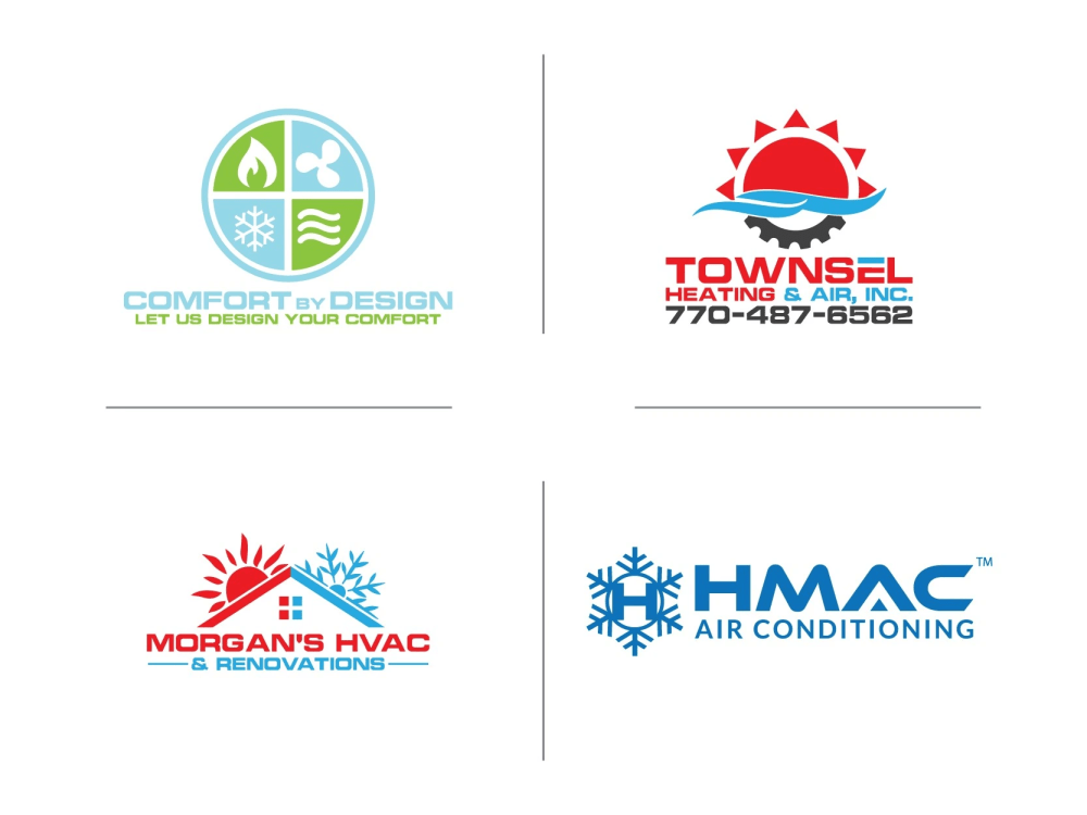 A Plumbing, Heating, Air Conditioning, and HVAC logo Upwork