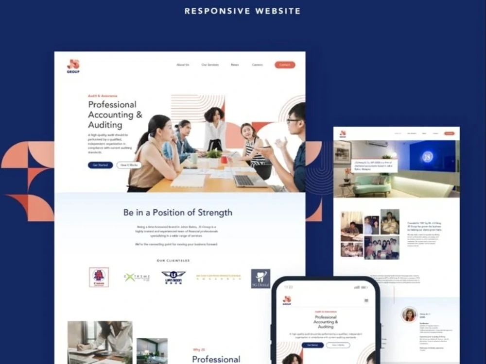 UX/UI designs converted to Frontend website. | Upwork
