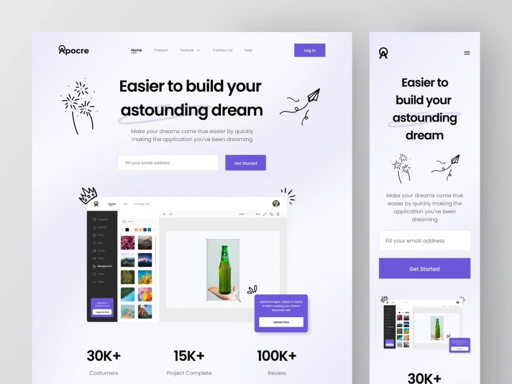 An unique website design | Upwork