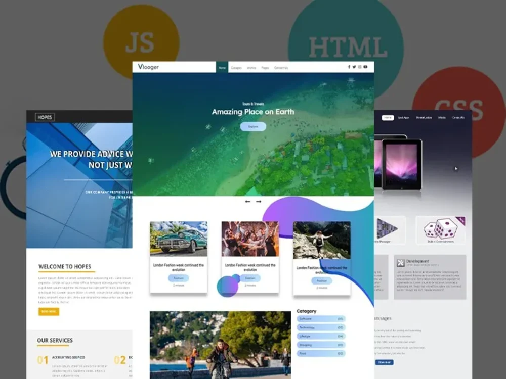 Responsive Website with HTML/CSS/ Bootstrap/JS | Upwork