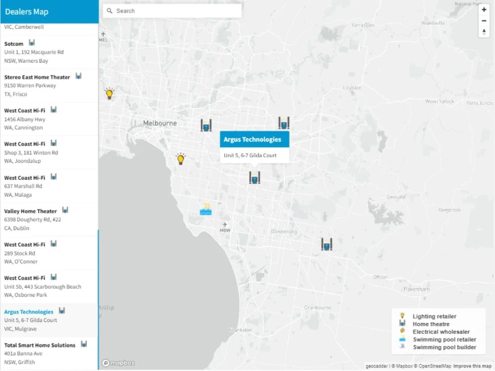 А web interactive map with Leaflet and Mapbox | Upwork