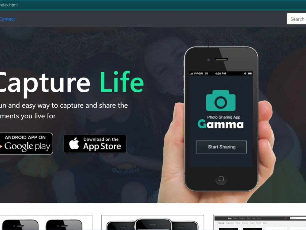 A Responsive landing Page using html, css and Bootstrap | Upwork