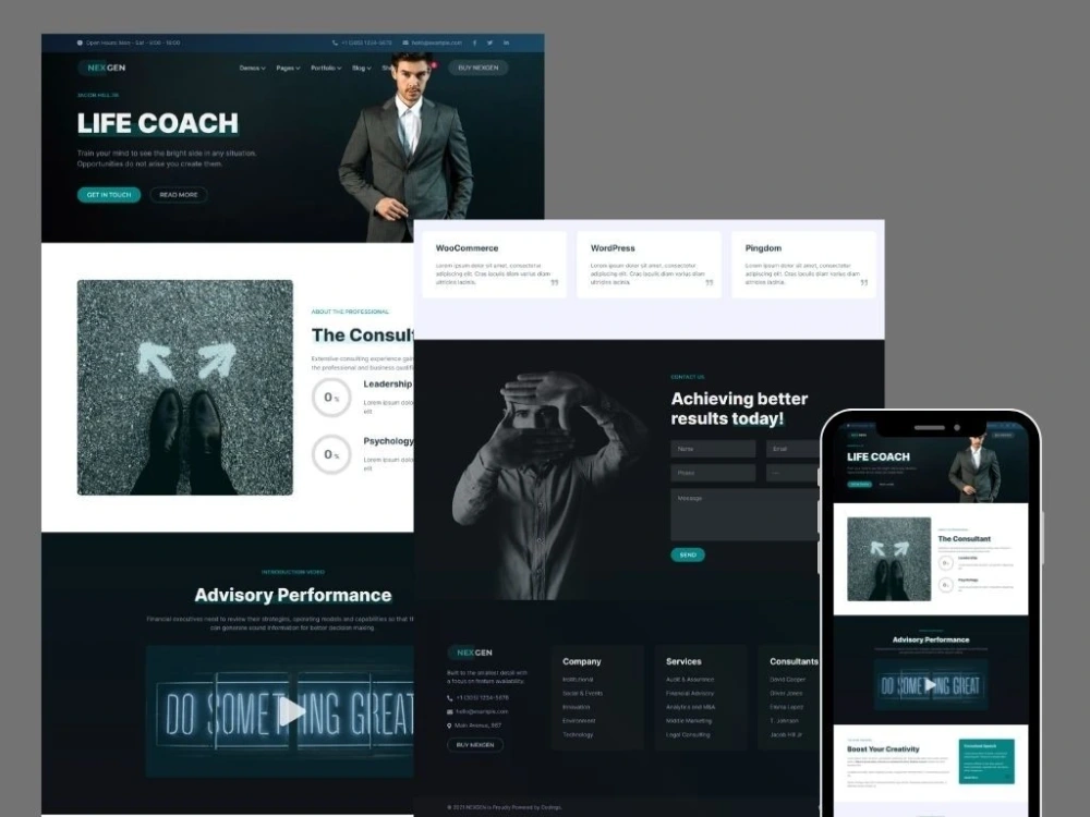A responsive modern wordpress website with elementor pro | Upwork
