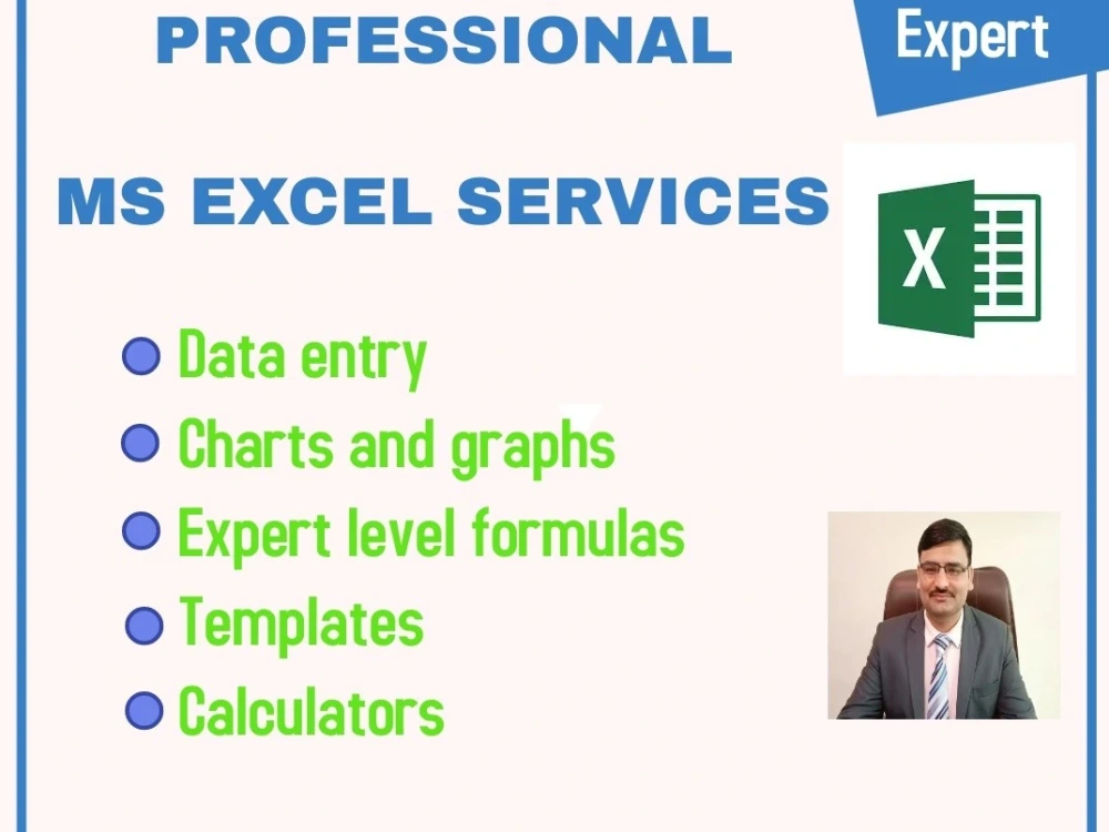 MS Excel data entry, formulas, charts graphs, pdf to excel | Upwork