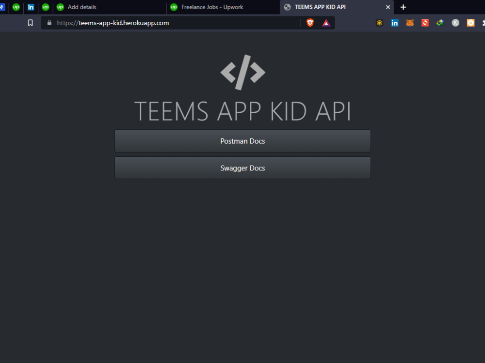 Any Restful API and API integration for your project | Upwork