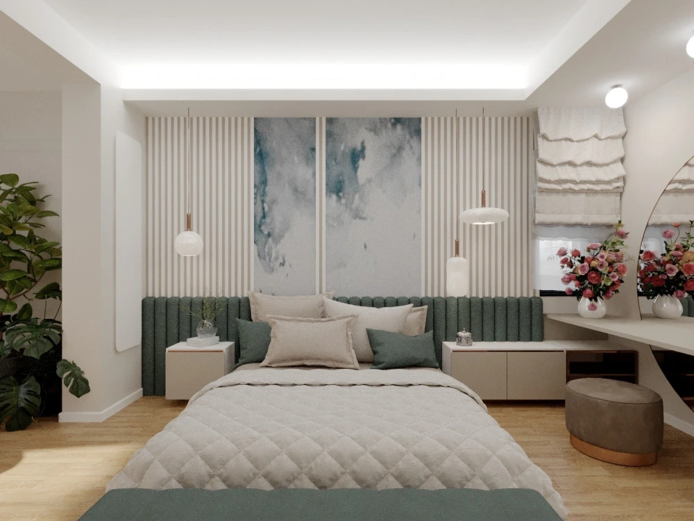 A wonderful custom bedroom design | Upwork