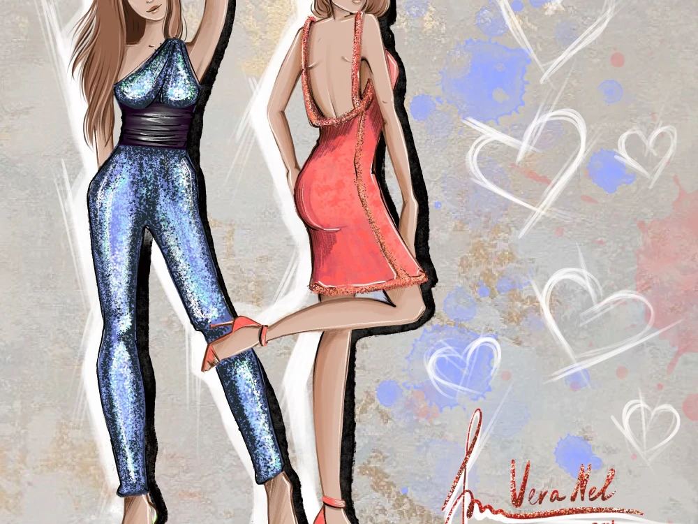 An unique fashion illustration that highlights your fashion design | Upwork