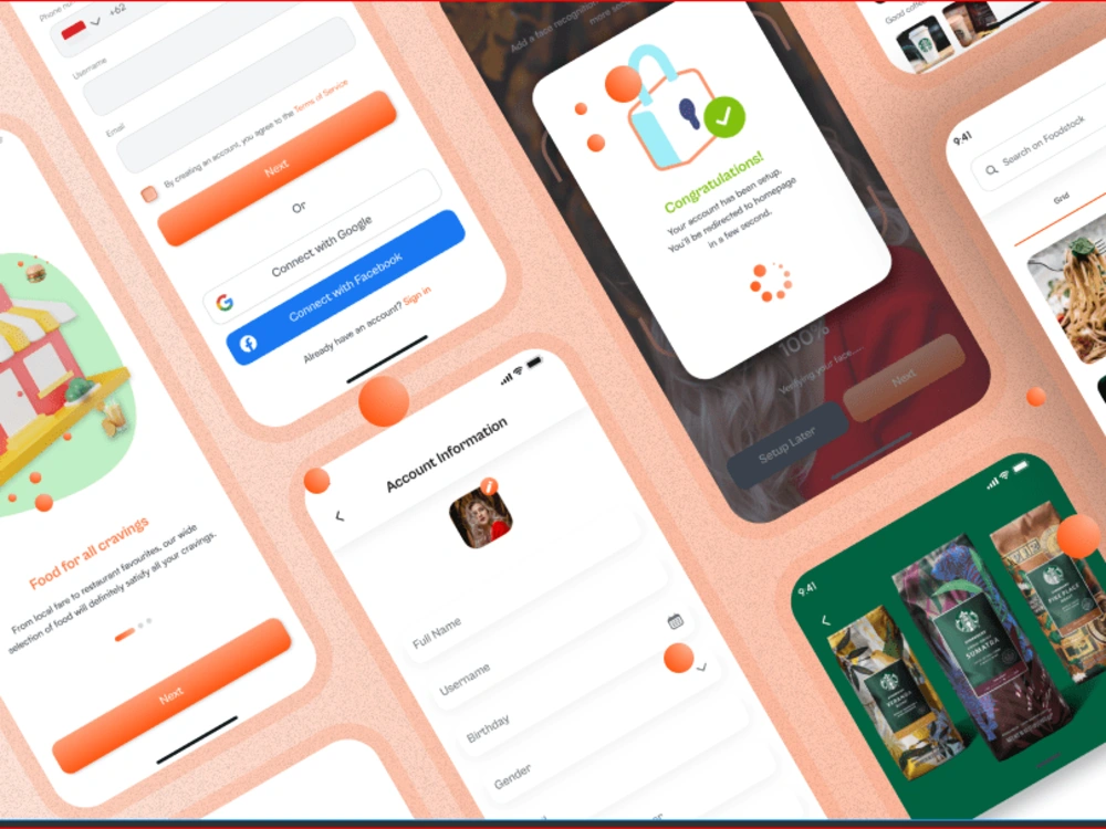 A modern mobile app UI UX design and prototype | Upwork