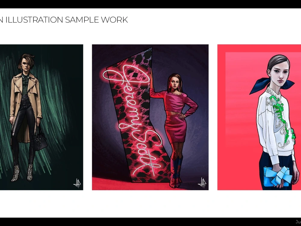 A custom fashion illustration or portrait | Upwork