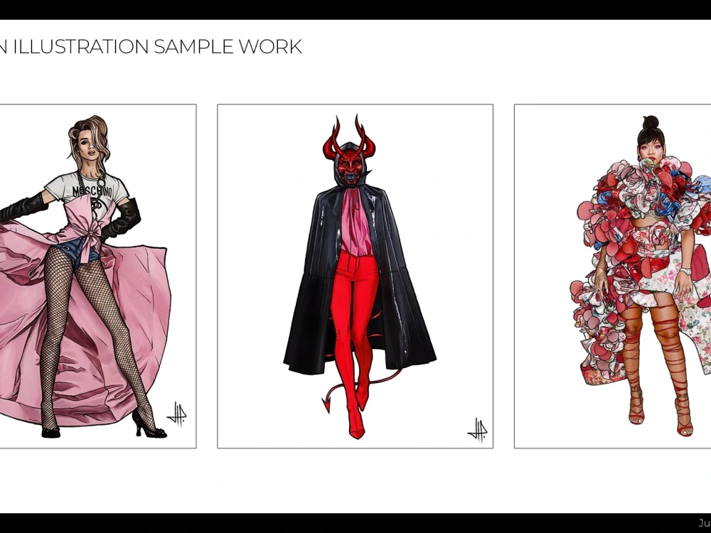 A custom fashion illustration or portrait | Upwork