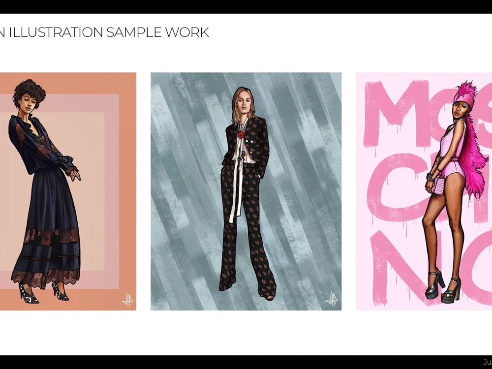 A custom fashion illustration or portrait | Upwork