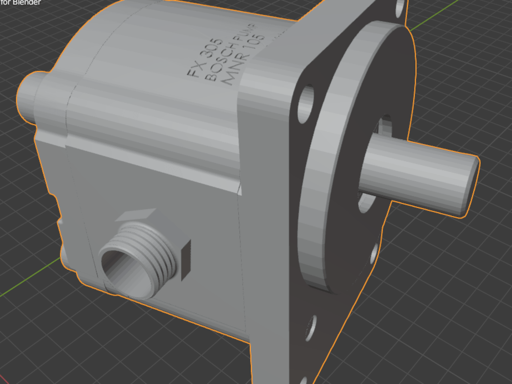 Amazing mechanical design of Hydraulic Pump in SolidWorks and Blender