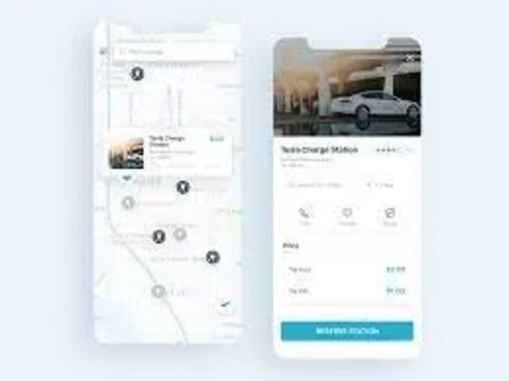An EV charging station finder app like PlugShare Upwork