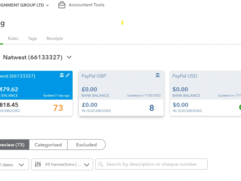 Accounting Bookkeeping Service Using Quickbooks Online Upwork