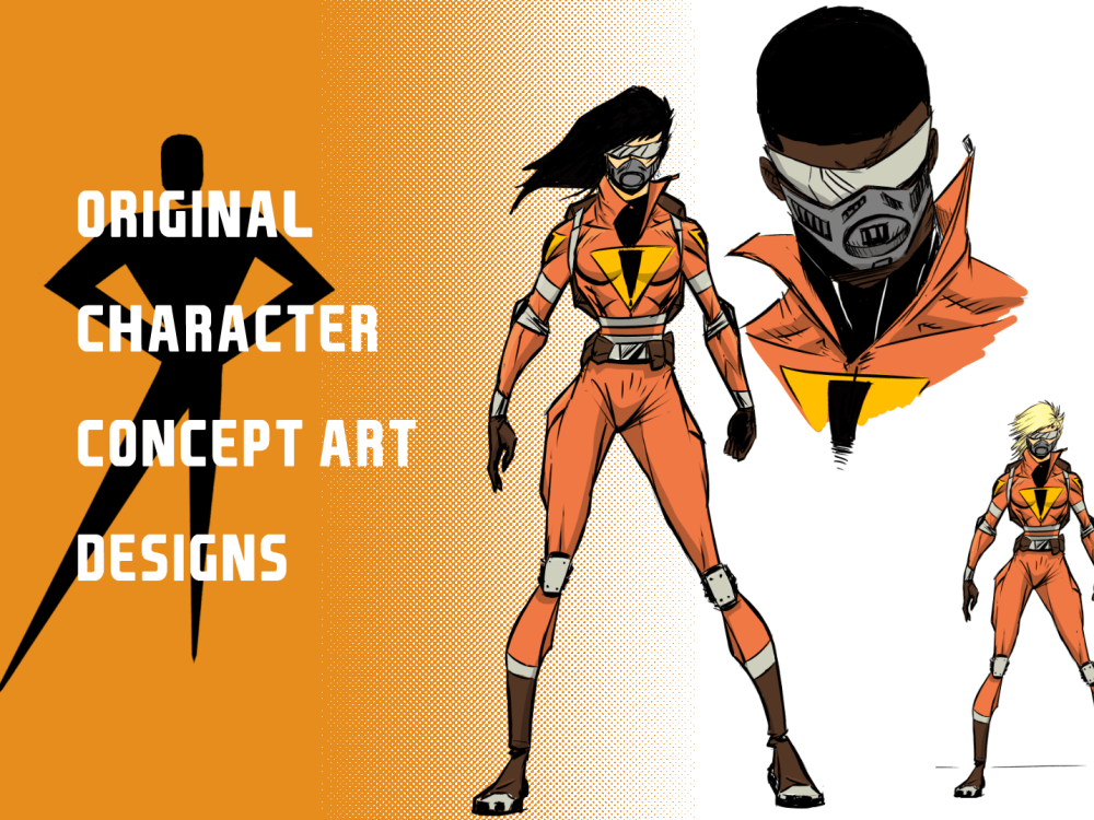 Original character concept art designs Upwork