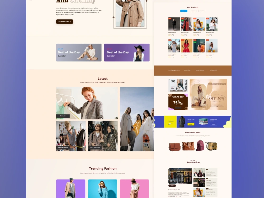 Modern professional website and mobile app UI/UX design by Figma | Upwork