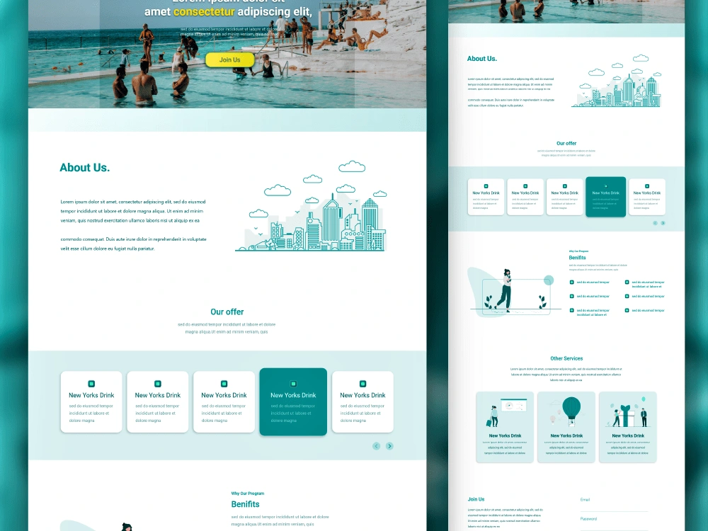 Highly convertible Unique website design | Upwork