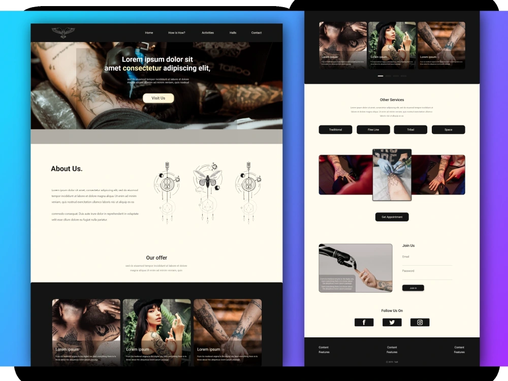 Highly convertible Unique website design | Upwork