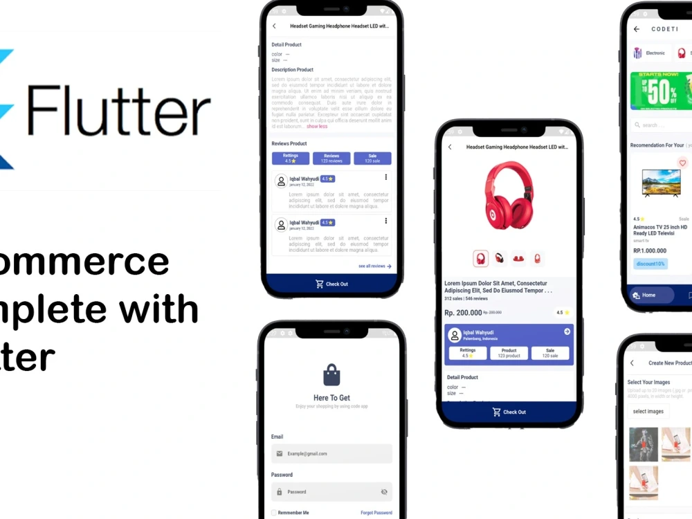 Complete ui/ux template using flutter | Upwork