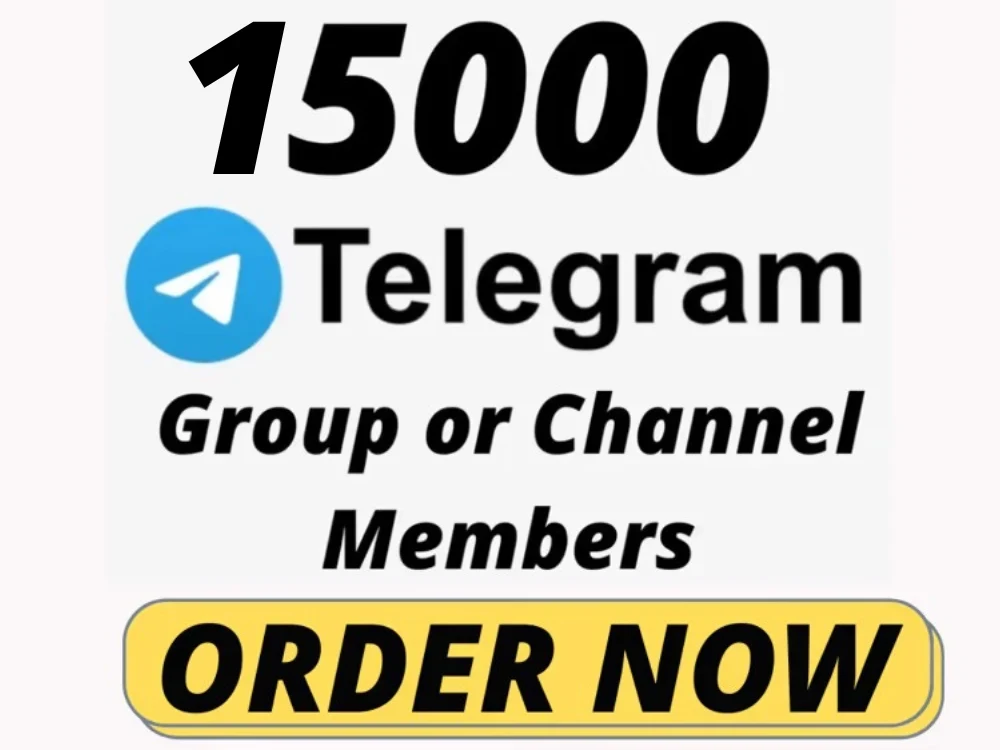 15000 Real Telegram Group or Telegram Channel Members, Telegram
