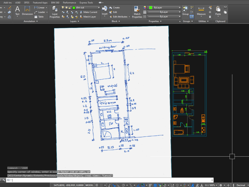 Convert sketch image or PDF to autocad floor plan | Upwork