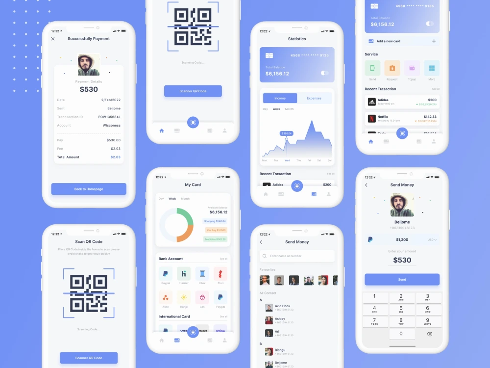 A minimal and stunning mobile app ui ux design in figma xd | Upwork