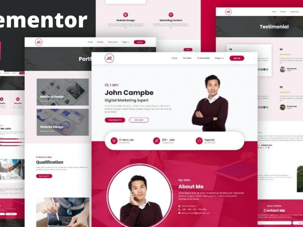Build your responsive WordPress website with elementor pro | Upwork