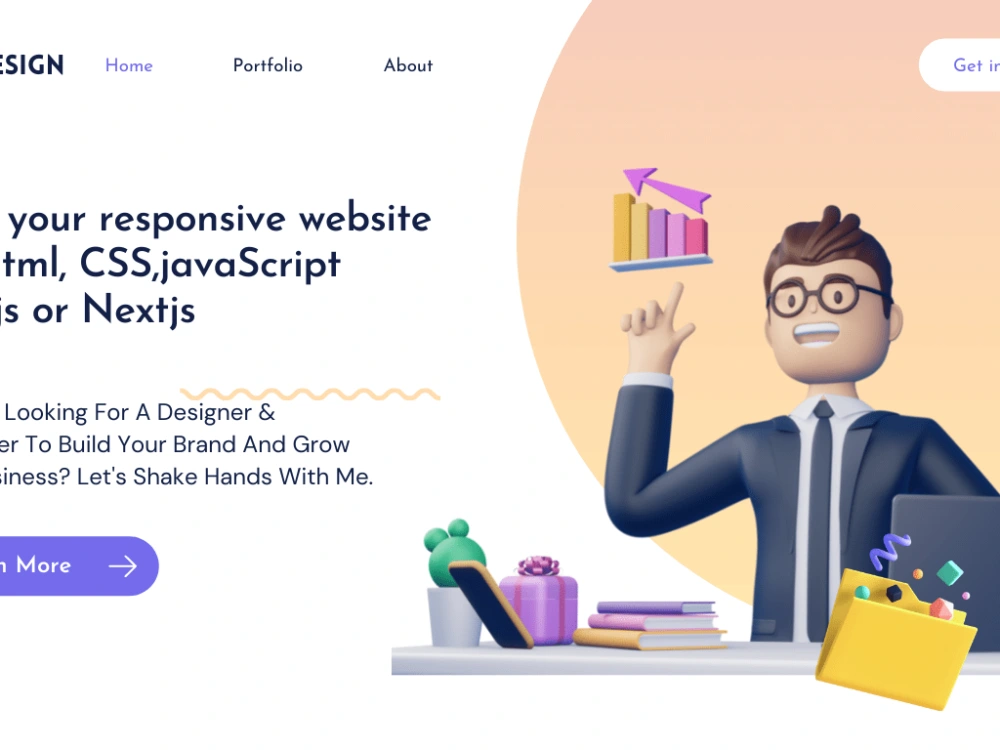 Website Design by Html,CSS, JavaScript, reactJs or NextJs | Upwork