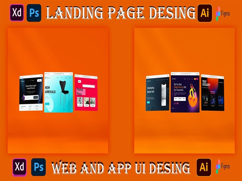 Awesome UI UX, landing page for your business | Upwork