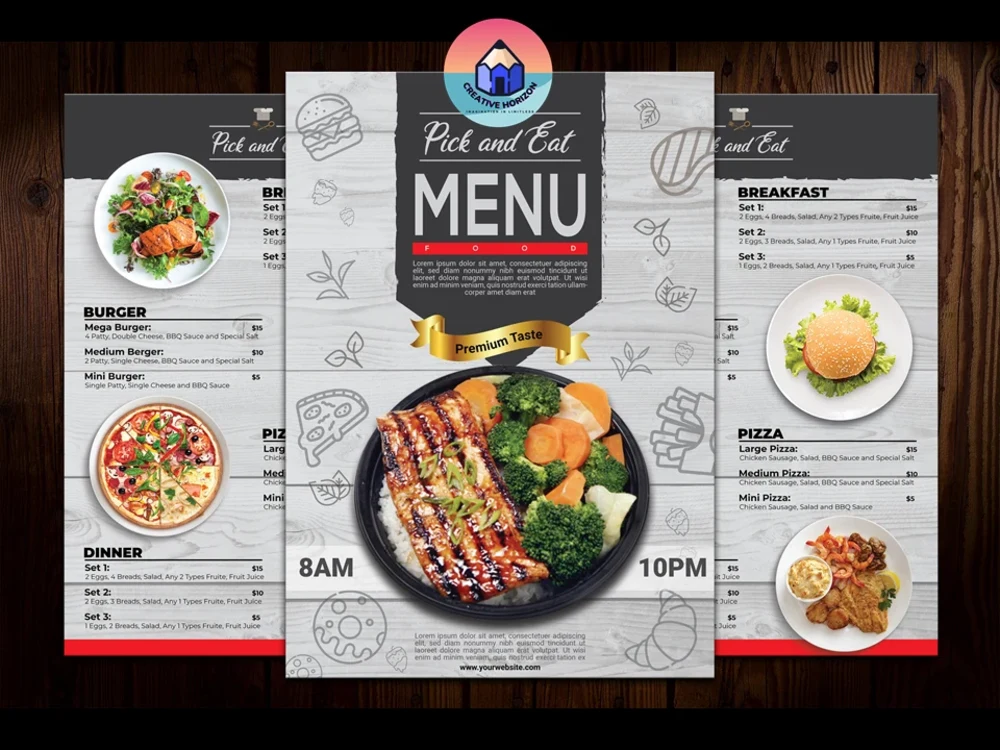Purchase Menu Layout Awesome restaurant menu, food menu, menu board | Upwork