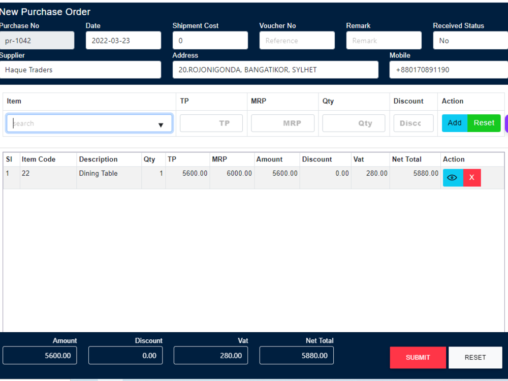 POINT OF SALE in Laravel Upwork