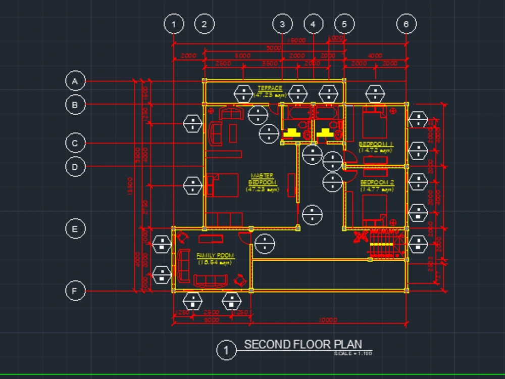 A full set of architectural floor plans drawing in AutoCAD | Upwork