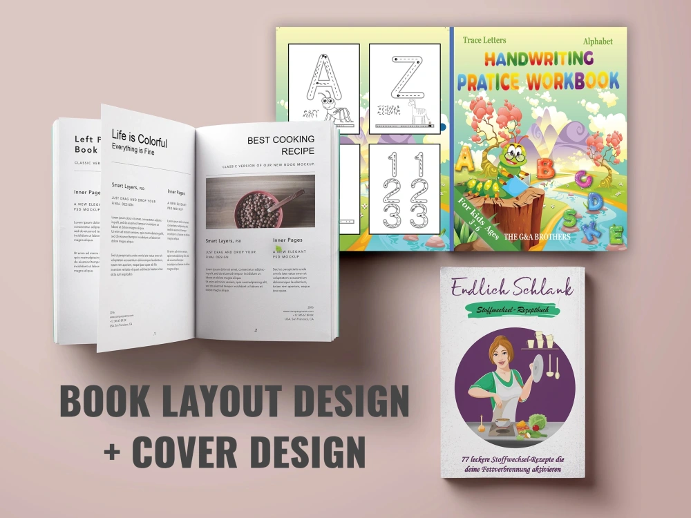 Amazing book layout design and book cover design | Upwork