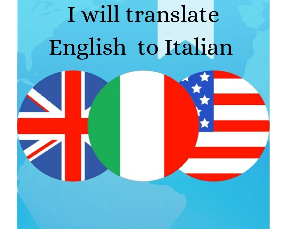 An amazing English to Italian translation Upwork