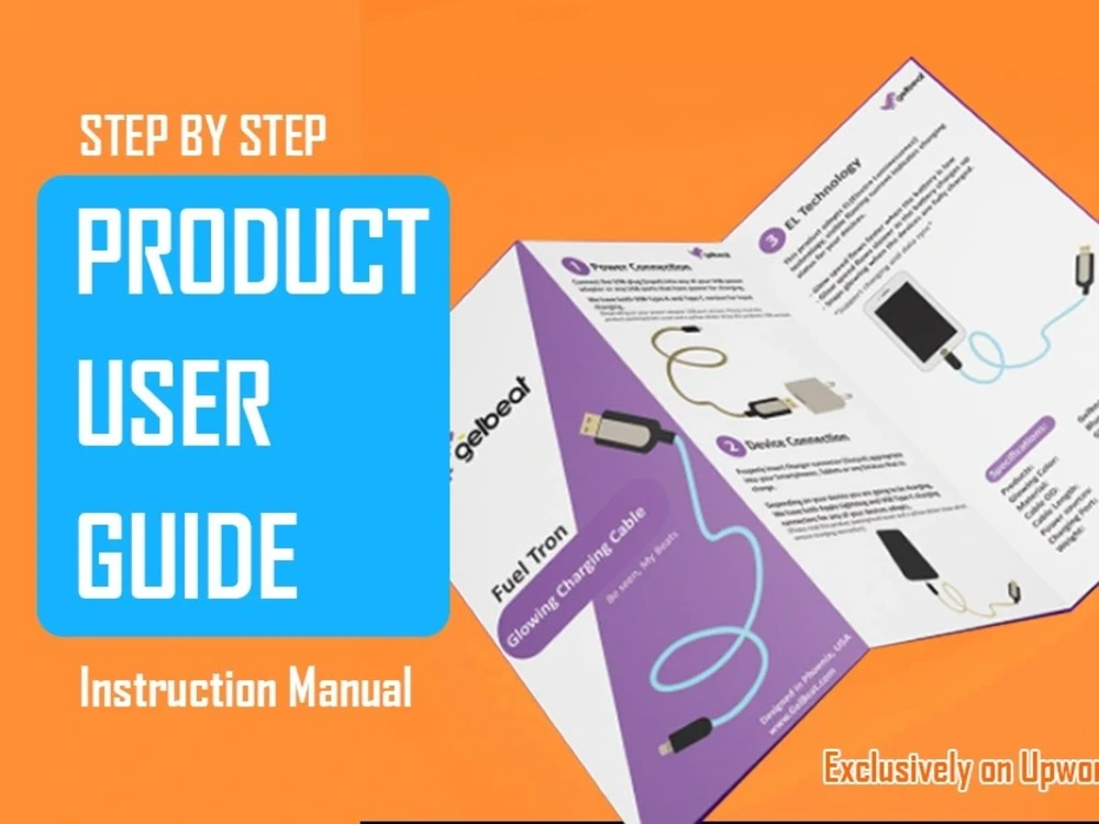 Step by step product user guide or user instruction manual guide | Upwork