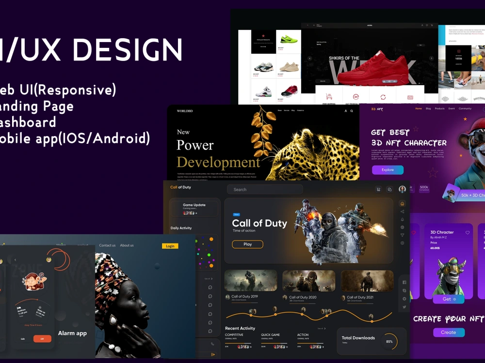 Amazing UI UX design for Website, Mobile app, Dashboard and Prototype ...