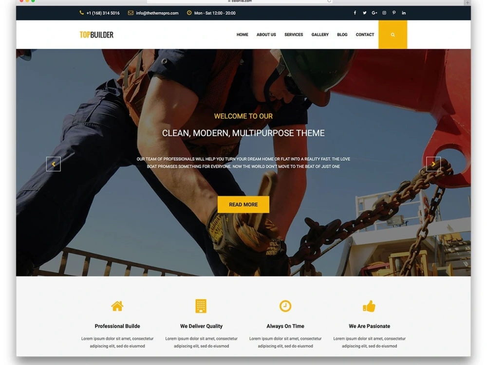 Modern and responsive wordpress website design for your business | Upwork