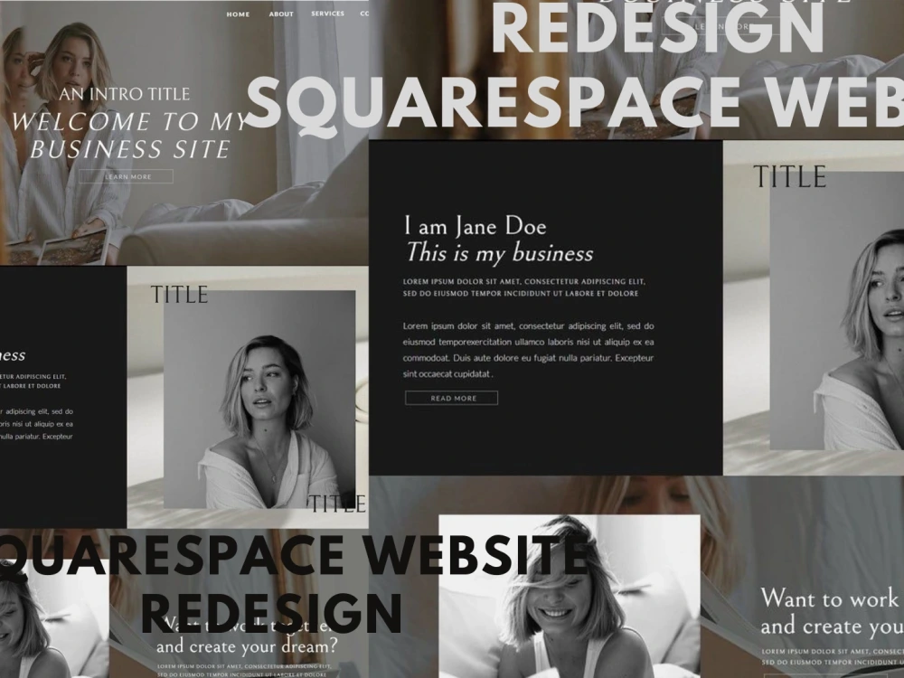 A redesign Squarespace website and a design Squarespace website | Upwork
